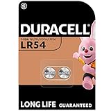 DURACELL LR54 Knopfzellen (2 Stück) LR 54 Batterien 1,5 V (189 / LR1130 / V10GA)