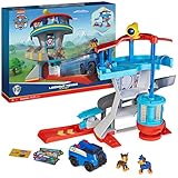 PAW Patrol, Lookout Tower, Hauptquartier Spielset mit 1 Chase Basis Fahrzeug, 2 Chase...